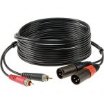 Câble 2 RCA > 2 XLR M